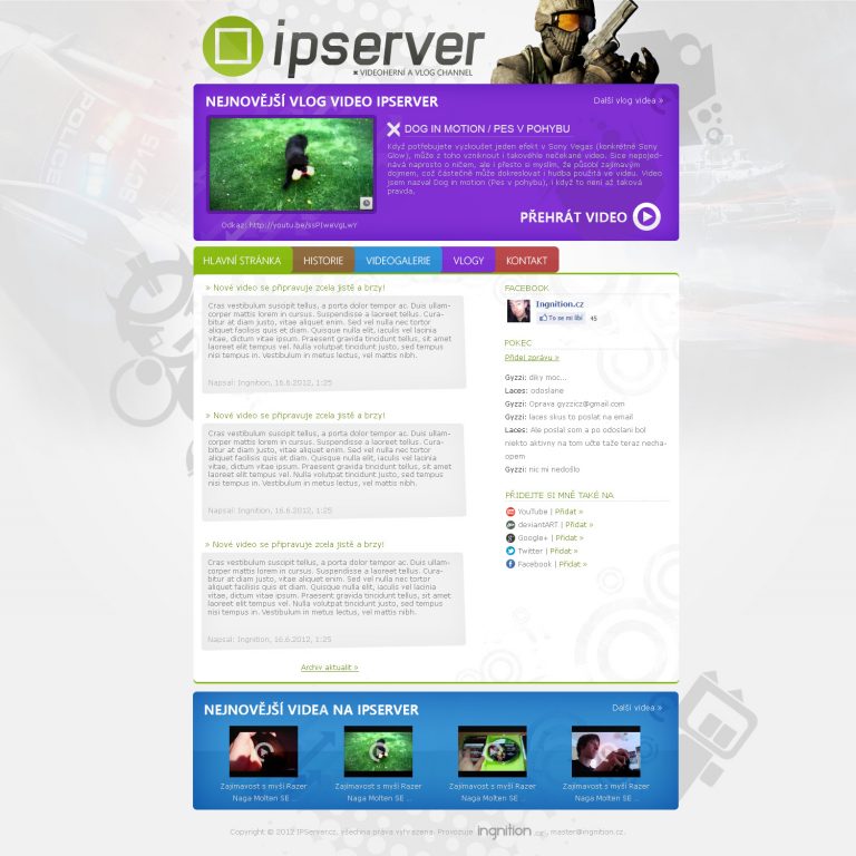 One of the website designs of 2012.